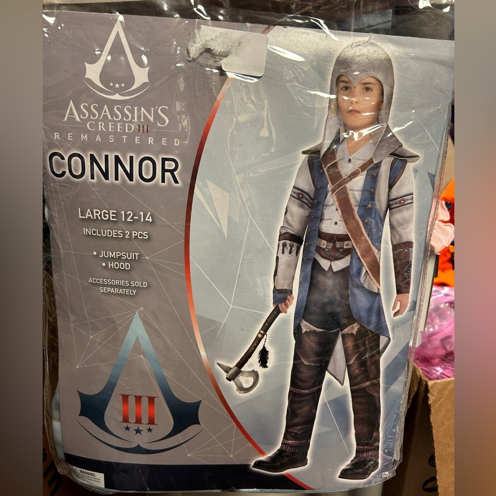 Assassin’s Creed Connor Costume - NEW - Youth Large